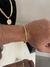 pulseira cadeado dupla 4mm com fecho duplo BANHADO A OURO 18K