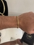 pulseira cadeado 5mm BANHADO A OURO 18K