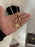 CORRENTE ELO LONGO 5mm + PINGENTE FERRADURA DO CAVALO BANHADO A OURO 18K - (cópia)