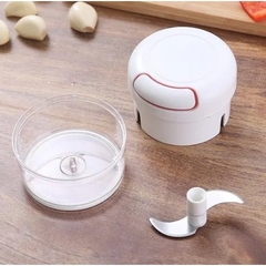 Mini Triturador manual de alho/alimentos/ legumes e verduras - 2 Lâminas afiadas - liquidação - loja online