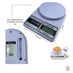 Balança Digital de Cozinha 10kg de Alta Precisão Dieta Nutrição na internet