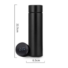 Garrafa Isotermica em aço - com Visor digital que mede a temperatura 500 ML - TOP - KALLUAN SHOP