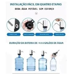 Filtro Elétrico para Galão de Água Garrafão Recarregável USB Universal na internet