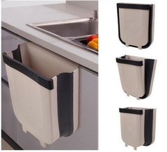 Lixeira Dobrável Retrátil De Silicone Para portas Suportes De Cozinha Pendurável 5 LITROS - comprar online