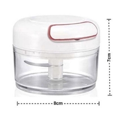 Mini Triturador manual de alho/alimentos/ legumes e verduras - 2 Lâminas afiadas - liquidação - comprar online