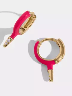 Aro Pua Color Fucsia ( par ) - comprar online