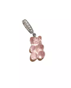 Aro Gummy Bear Transparente Rosa ( unidad)