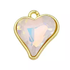 Aro Corazon de cristal Transparente (unidad)