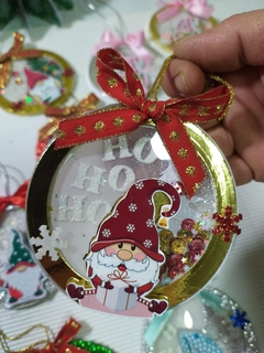 ESFERAS NAVIDEÑAS PLANAS CON SHAKER