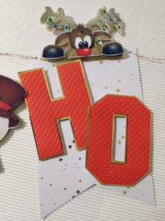 BANDERÍN TRIDIMENSIONAL HOHOHO - Art & DeCo - Scrapbook