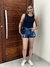 Shorts jeans escuro