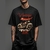 Camiseta oversized preta com estampa vintage de uma motocicleta e a palavra "CLUB".