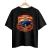 Camiseta preta com estampa colorida de caminhonete Chevrolet Pickup 3100 azul clássica de 1949