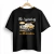 Camiseta preta unissex com estampa de carro clássico Mercedes Benz 1969