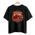 Camiseta preta unissex com estampa de caminhonete Chevrolet Pickup 3100 vermelha clássica e texto em inglês