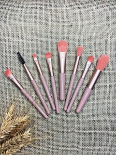 Kit 8 Peças Conjunto De Pincéis De Maquiagem