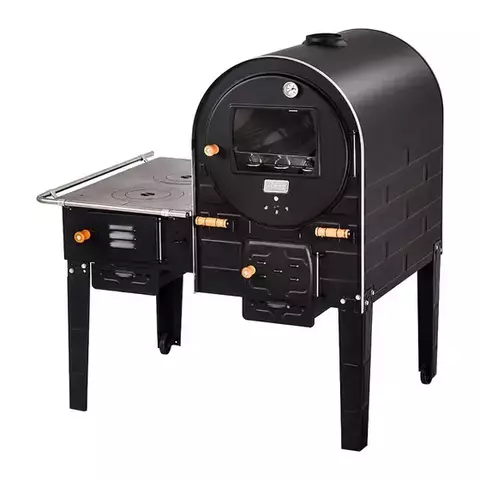 Fogão do lado direito ou esquerdo do forno Interno do forno em Aço FF ou Aço Inox Zatti