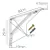 Suporte Prateleira Mão Francesa Alumínio 25x50cm Kit 12 Peças - comprar online