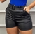 Shorts Couro Fake