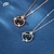 corrente strass pingente céu estrelado colar feminino