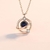 corrente strass pingente céu estrelado colar feminino - paradisusstore