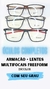 Multifocal Completo Incolor Óculos Masculino - comprar online