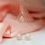 Colar e Brincos com Pedra Quartzo Rosa - NiAny Semijoias