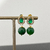 Brinco Cristal com Pedra Jade Verde na internet