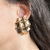 Brinco Luxo Dourado no Banho a Ouro - comprar online