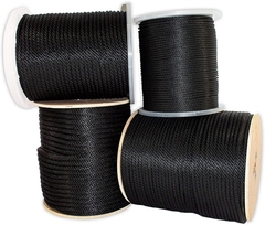 10 MM(3/8") CUERDA DERBY TRENZADA- 10 KG PP MULTIFILAMENTO SEDA NEGRO - comprar en línea