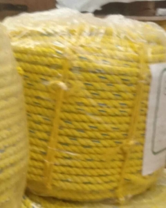 10 MM (3/8") CUERDA POLIPROPILENO TORCIDO x- 25 KG TORCIDA AMARILLA O NEGRA