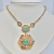 COLAR MEDALHA BANHO OURO 18K
