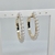 BRINCO DE ARGOLA DE PÉROLA BANHO EM OURO 18K - comprar online