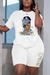 Europa e América plus size roupa de impressão de posicionamento de moda femini - comprar online
