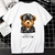 Engraçado Teddy Bear Tshirt Cool Robotic Graphic Tops Harajuku Cartoon Streetwe na internet
