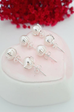 Kit de 3 brincos banhado a prata 925 Perolas Prata - Hanny Bijoux  Acessórios Femininos
