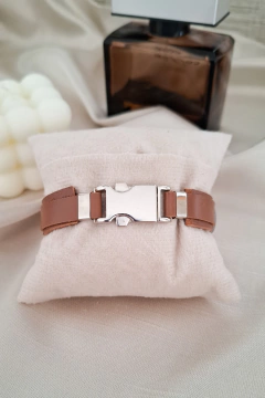 Pulseira Masculina de Aço - Quando Penso - loja online