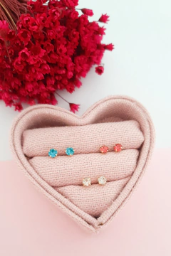 Kit de brincos banhado a ouro 18 k Cristine na internet