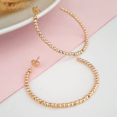 Argola banhado a ouro 18k Melinda - Hanny Bijoux  Acessórios Femininos
