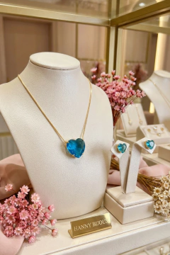 Conjunto Coração banhado a ouro Daniele - comprar online