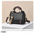 Bolsa de ombro única impressa em couro para mulheres, bolsa crossbody straddle, na internet