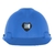 Casco MSA tipo cachucha color azul suspensión one touch y portalampara