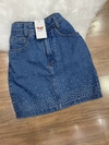 Saia Jeans Pedraria