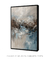 Quadro Decorativo Abstrato Azul e Marrom - comprar online