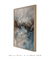 Quadro Decorativo Abstrato Azul e Marrom - comprar online