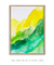 Imagem do Quadro Decorativo Abstrato em tons Amarelo e Verde 2