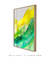 Quadro Decorativo Abstrato em tons Amarelo e Verde 2 - comprar online