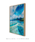 Quadro Decorativo Abstrato em tons de Azul e Verde - comprar online