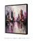 Quadro Decorativo Abstrato Preto e Rosa - comprar online