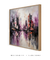 Quadro Decorativo Abstrato Preto e Rosa - comprar online